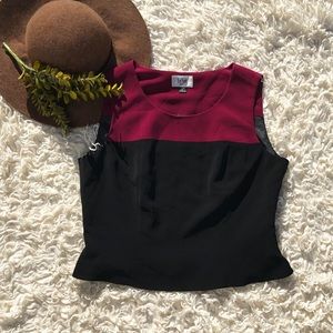 Le Suit Duel Color Top